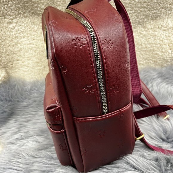 Gryffindor Harry Potter Hogwarts Small Backpack Dark Red Vegan Leather NWT main image 7